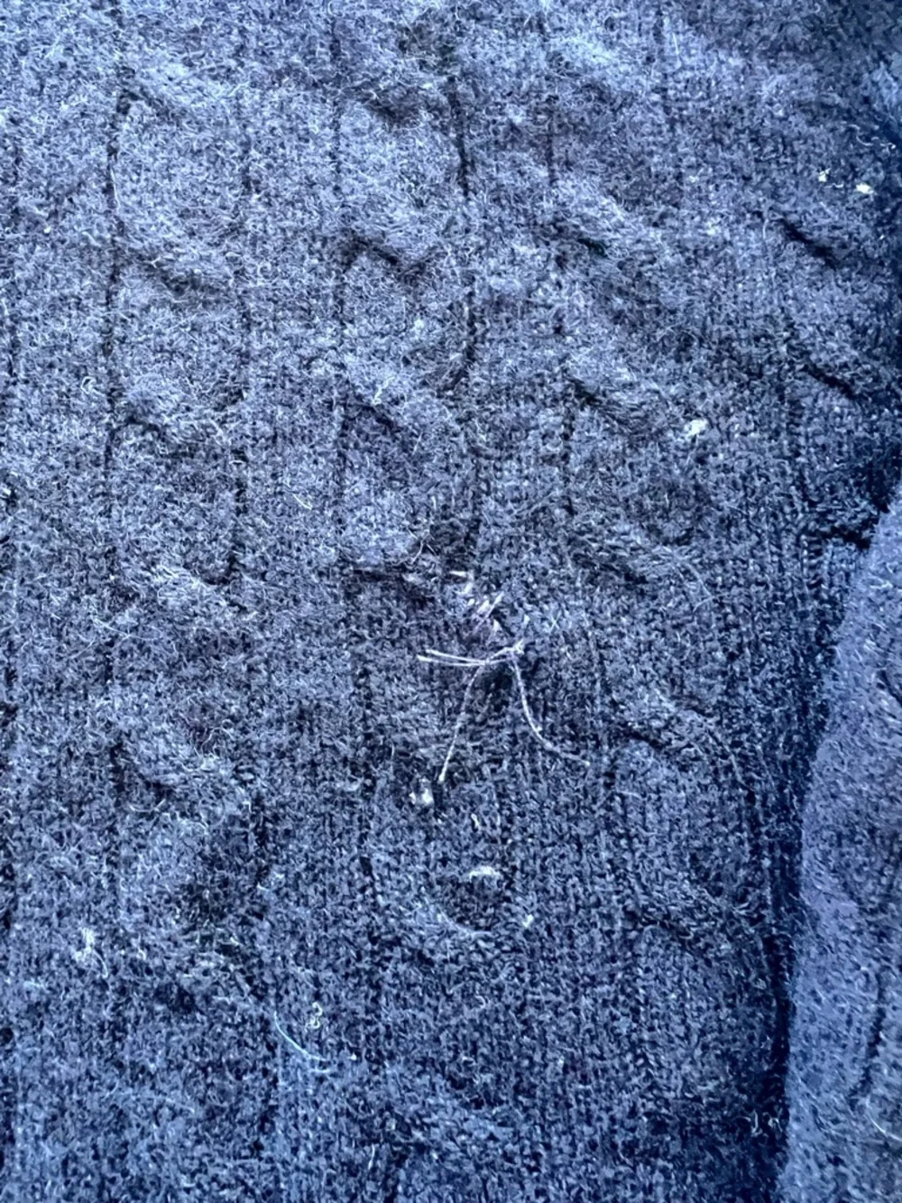 J. Crew Navy Cable Knit Cashmere Sweater - Picture 3 of 5